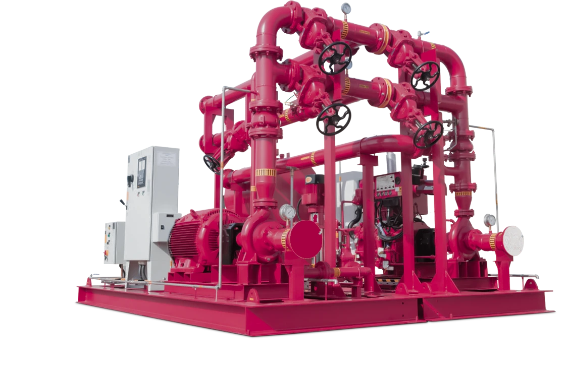 Industrial fire pump by Flowtech LLC